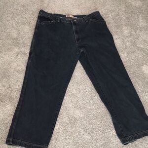Old Navy Carpenter straight leg Blue Jeans Denim 6 pocket Trousers pants 42 x 31